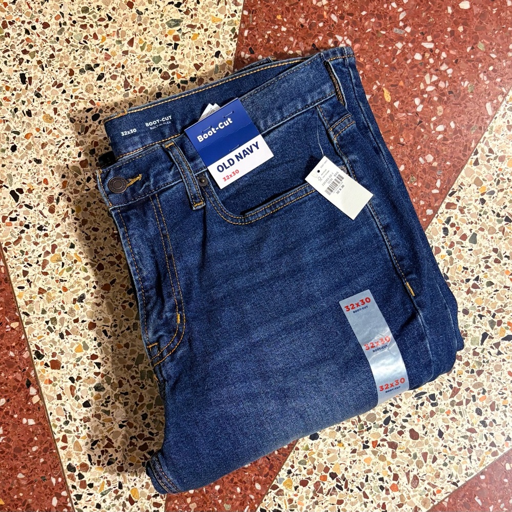 Old Navy Men's Dark Blue Bootcut Jeans